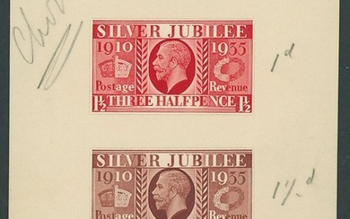 Great Britain King George V Issues 1935 Silver Jubilee The set of five imperforate 1½d. essays...