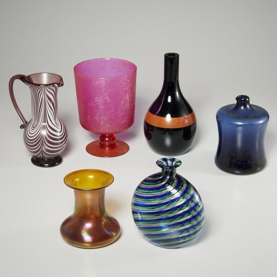 Group Modernist studio glass, incl. Vallien