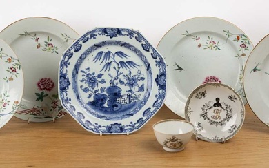 Group of pieces Chinese, 18th Century including four famille rose...