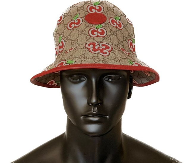 Gucci - Hat - Leather, Mixed fabric
