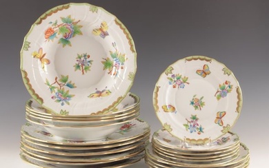 Herend Queen Victoria Porcelain Plates