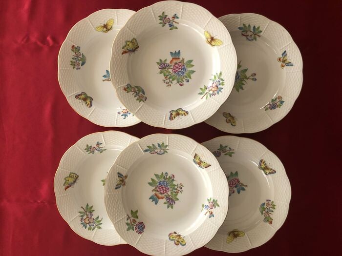 Herend - Soup bowls (6) - Porcelain - Victoria