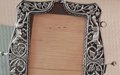Hollandse zilver Keuren. - Picture frame- Antique Dutch Silver Photo Frame made in 1916 from a silver bracket with openwork - Silver