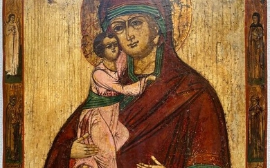 Icon, Mother of God Umilenie - Wood - Early 19th century