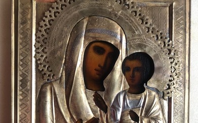 Icon - Mother of God of Tikhvin - Wood