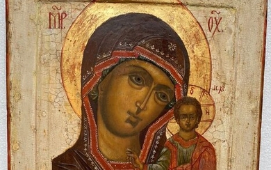 Icon, Our Lady of Kazan - Wood - Early 19th century