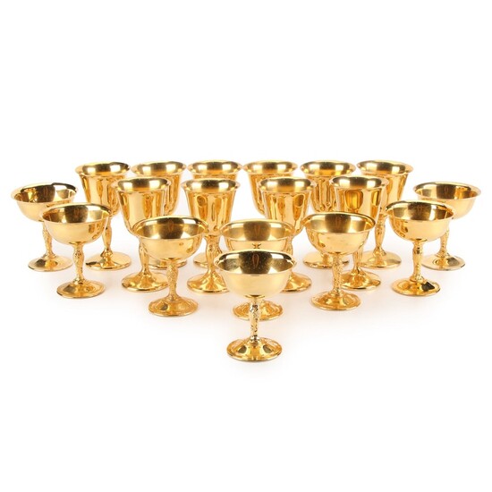 International Silver Company Champagne Coupes and Wine Glasses