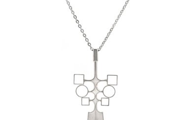Jewellery Pendant/Chain DAVID ANDERSEN, pendant with chain, sterling silver, Norwa...