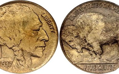 KM# 134, Schön# 132, N# 1109; Copper-nickel; "Buffalo Nickel"; Philadelphia...