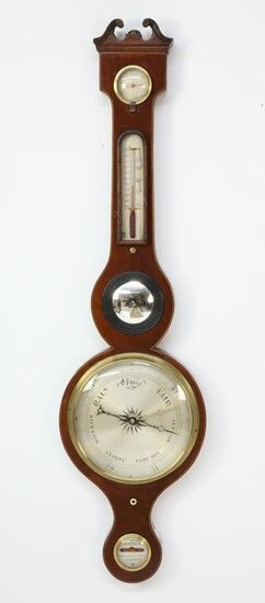 L. Phillips Banjo Barometer, 19th Century, Tottenham Court Road, London