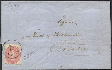 Lettera da Palma per Trieste del 17 settembre 1866