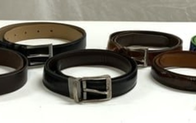 Lot 9 Leather Belts & Suspenders