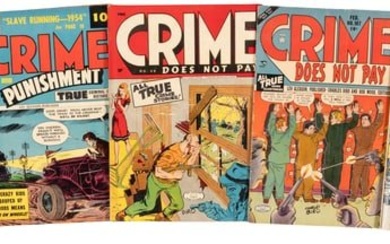 Lot of 5 Pre-Code CRIME Comics * LEV GLEASON * Punk Perforated By Plug Uglies