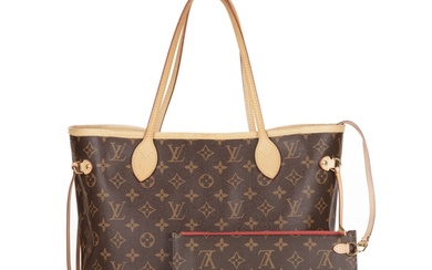 Louis Vuitton, a monogram Neverfull MM handbag w/pouch, desi...