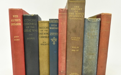 MILITARY WWI INTEREST. COLLECTION OF EIGHT BOOKS