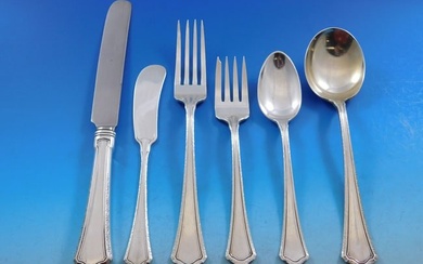 Madison by Wallace Sterling Silver Flatware Set for 12 Service 77 pcs