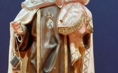 Madonna del Carmen. - Wood pulp. - Ca. 1900