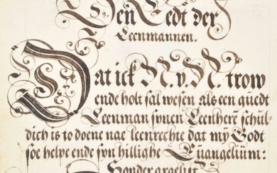 [Manuscripts] [Enfeoffment register. Overijssel] Manuscript register for feudal lords and vassals Manuscript in Dutch in...