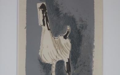 Marino Marini (1901-1980) "Cavallo(Pferd)",lithographie d'après un dessin de Marino Marini, extraite du dossier Marino Marini...