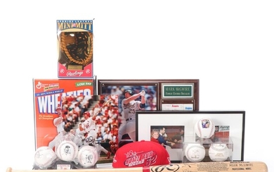 Mark McGwire Signed Giclée Print, Baseballs, Baseball Bat, More Memorabilia