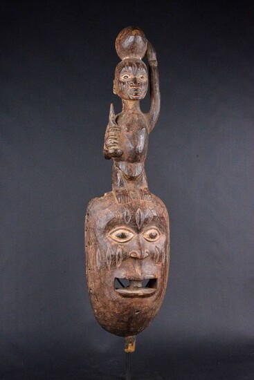 Mask - Wood - yoruba - Nigeria