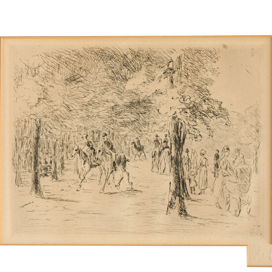 Max Liebermann, etching