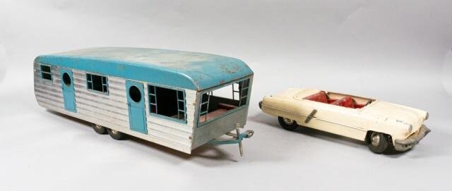 Metal Toy Car and Trailer