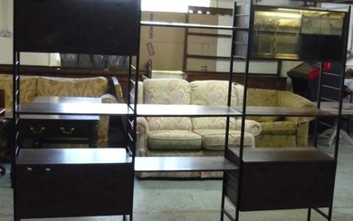 Multi-sectional Ladderax type wall unit comprising of two free...
