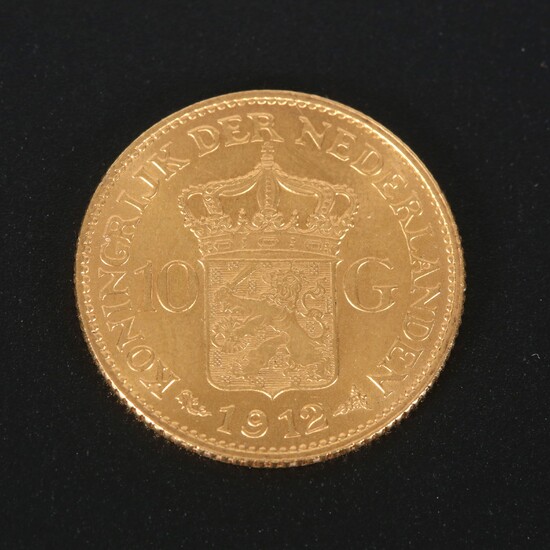 Nederland - Gouden 10 Gulden, Wilhelmina 1912