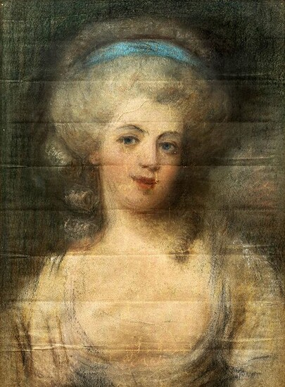 Nello stile di Rosalba Carriera (Venezia, 1673 - 1757) - Ritratto di Dama