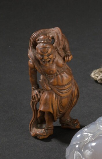 Netsuke en buis sculpté Japon, fin de l'époque... - Lot 193 - Daguerre