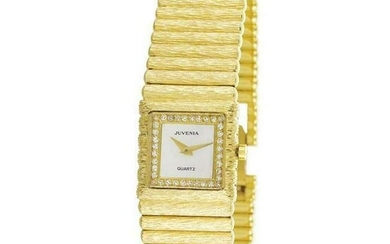 New 18k Gold JUVENIA Ladies watch w/Mother of Pearl