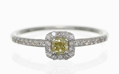 No Reserve Price - 0.44 tcw - 14 kt. White gold - Ring Diamond