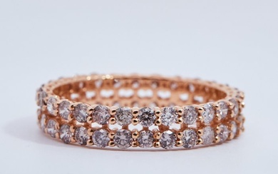 No Reserve Price - Ring Pink Gold Diamond (Natural)