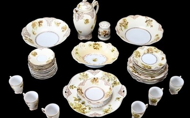 Ohme Germany Antique Porcelain Elysea Tea Set