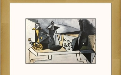 Pablo Picasso Still Life with Cheese Custom Framed Print