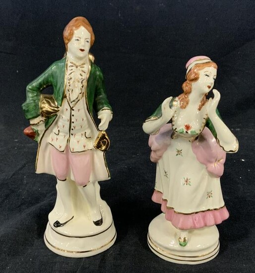 Pair Ceramic Figurines
