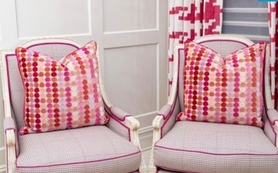 Pair Of Fabulous Custom Pink Accent Throw Pillows