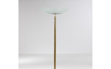 Pietro Chiesa (1892-1948) Floor lamp Brass and frosted glass Edited by Fontana Arte Model created