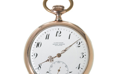 Pocket watch LONGINES Henry Krebs Holbaek in gold and silver