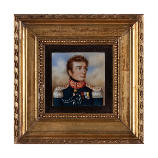 Portrait minature of an official, Russia first half of 19th century