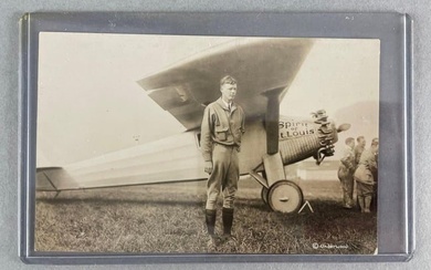 Postcard - Real Photo Charles Lindbergh