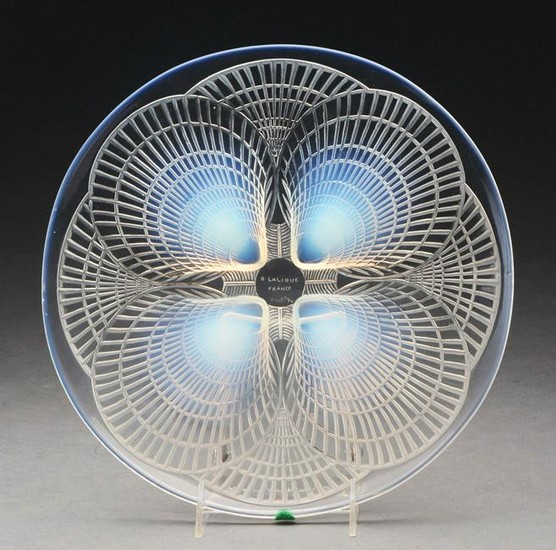R LALIQUE COQUILLES PLATE.