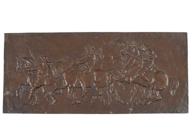 RANDOLPH CALDECOTT (1846-1886) 'A HORSE FAIR IN BRITTANY', CIRCA 1876