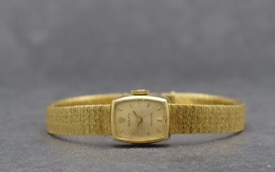 ROLEX 18k yellow gold ladies wristwatch, Switzerland around...