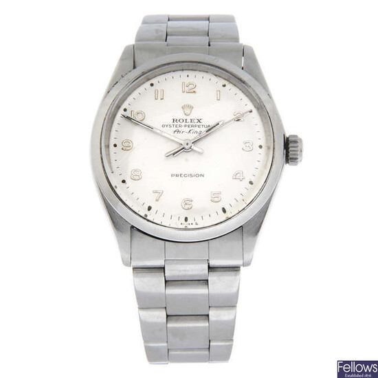 ROLEX - a stainless steel Oyster Perpetual Air-King Precision, 34mm.