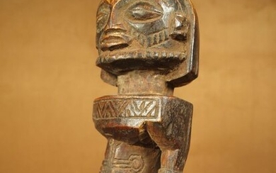 Rare 19 cm ancestor statuette - Wood - BOYO / MBOYO - DR Congo