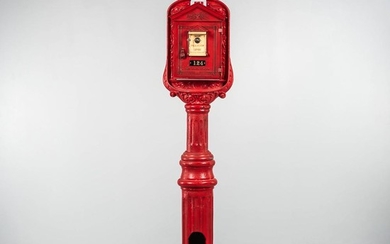 Red-painted Fire Alarm Box