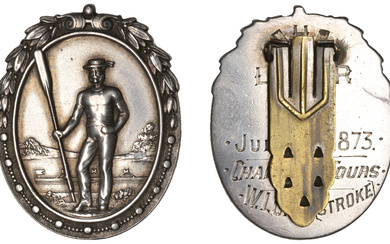 Rochdale, Littleborough, Hollingworth Lake Rowing Club, a silver award medal, unsigned, rower...