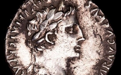 Roman Empire. Augustus (27 BC-AD 14). AR Denarius,Lugdunum. 2 BC- AD 4 - AVGVSTI F COS DESIG PRINC IVVENT // CAESARES Gaius and Lucius